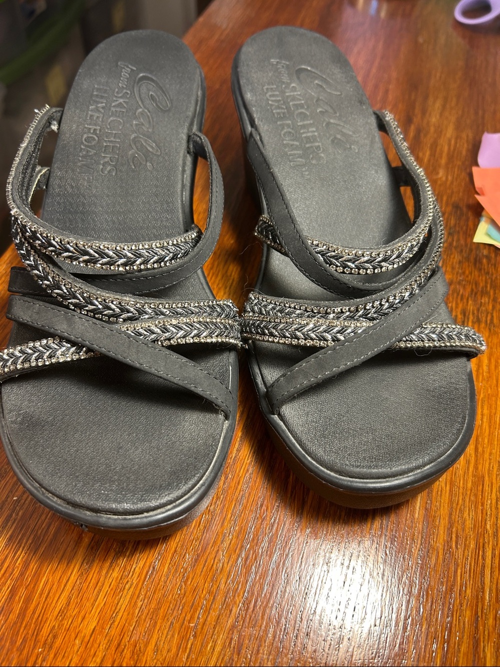 NWT Skechers Women's Cali Rumble On - Night Out Sandals. Sz 9 - Picture 12 of 16